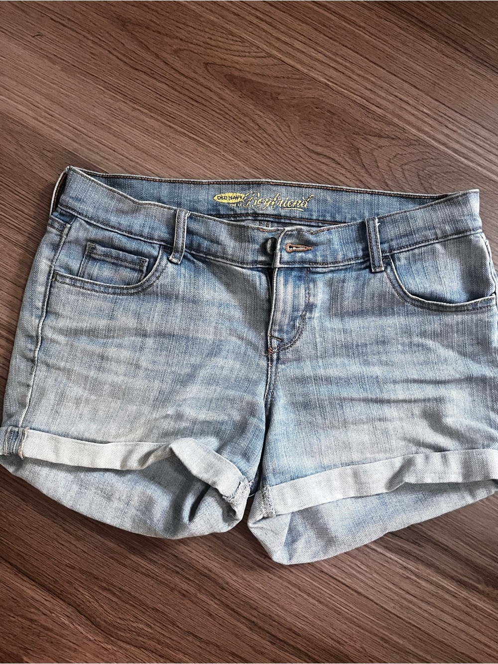 Old Navy Light Blue Rolled Cuff Denim Shorts